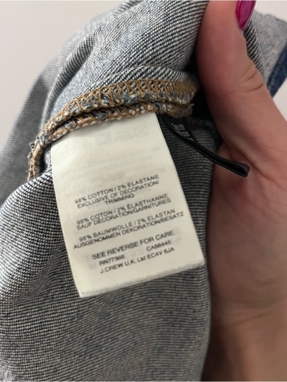 Madewell Stretch Denim
Mini Skirt Raw Hem Size 29 Classic Dark Blue Jean - Picture 5 of 7